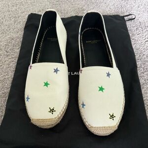 YSL Star espadrille flat